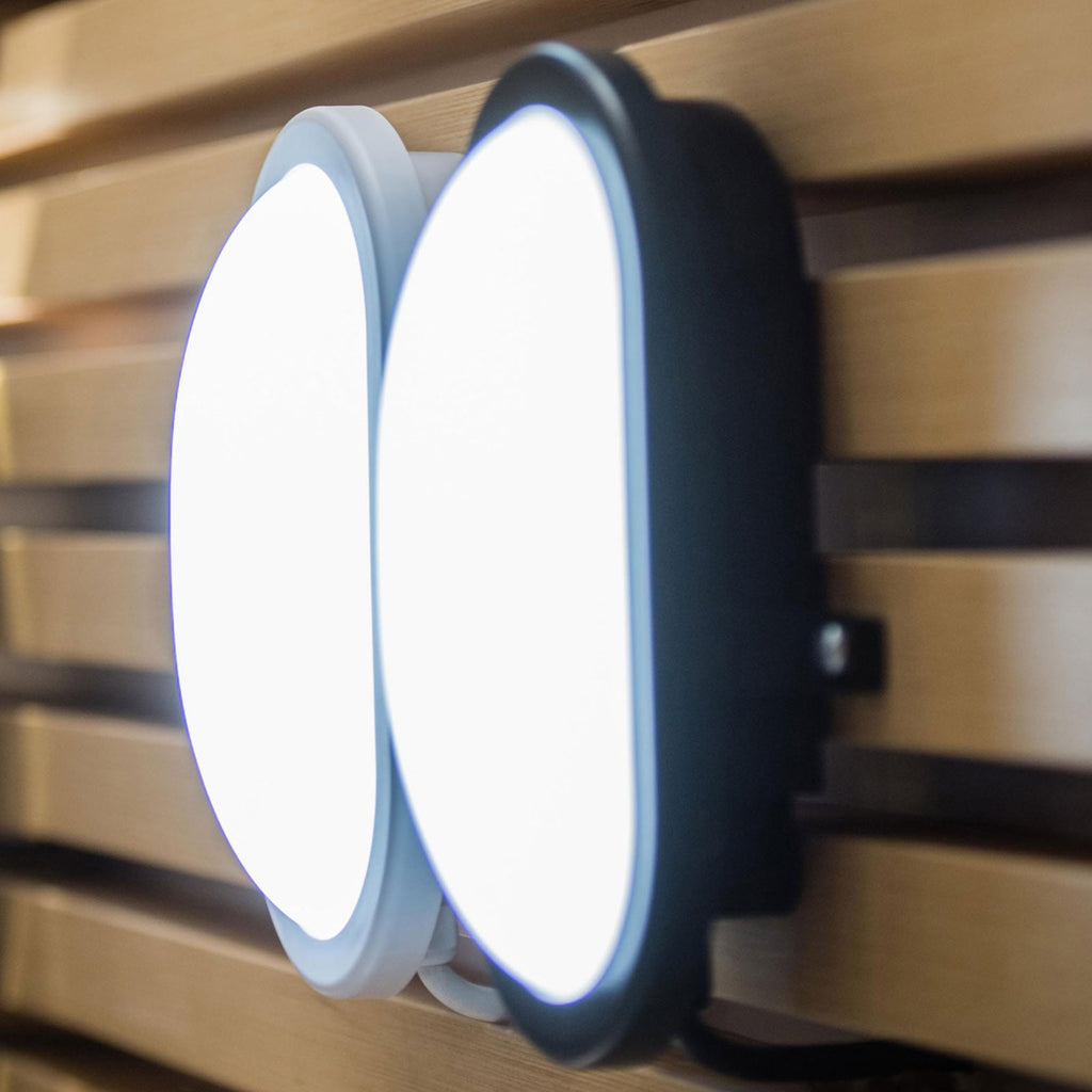 LED utevegglampe Bulkhead oval hvit 11W IP54 montert på vegg