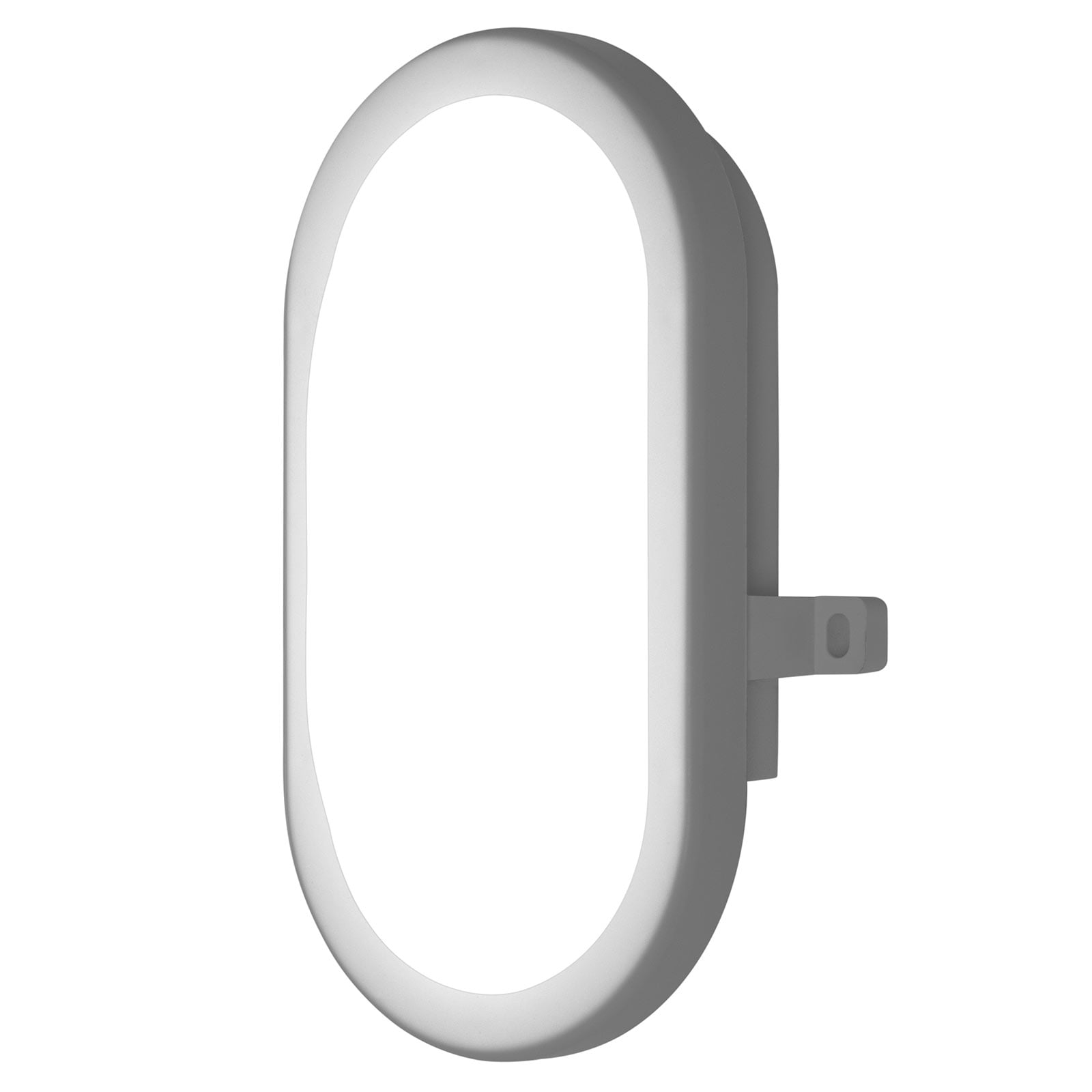 Nærbilde av LED utevegglampe Bulkhead oval hvit 11W IP54