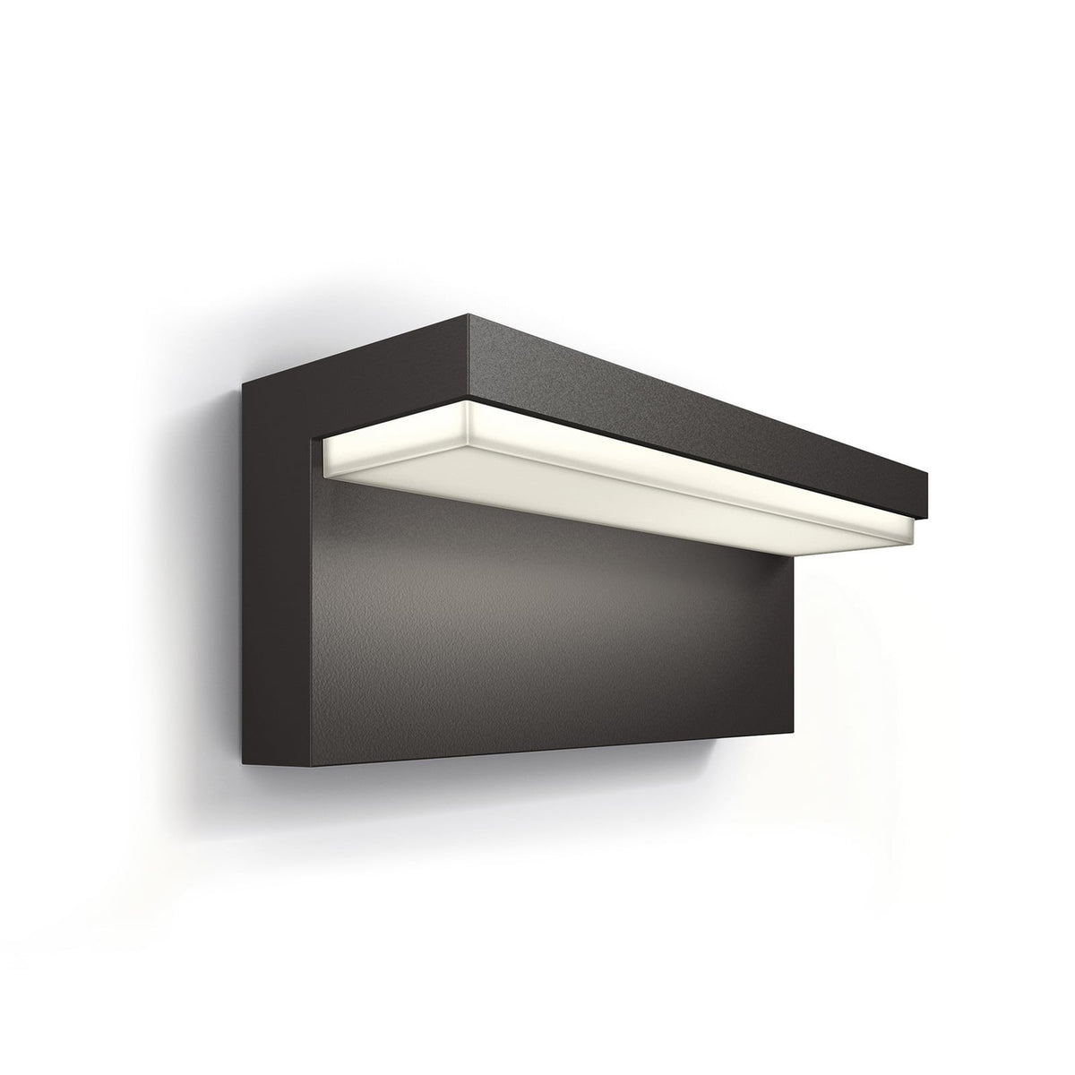 LED utevegglampe Bustan 2-pack antrasitt IP44 2700K nærbilde aluminium