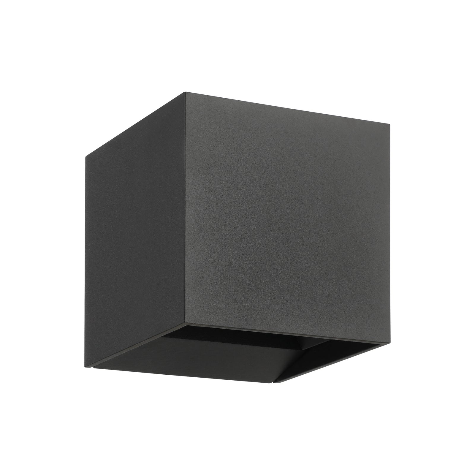 LED utevegglampe Calpino 3 opp/ned antrasitt 10 cm IP54 fra EGLO montert på vegg