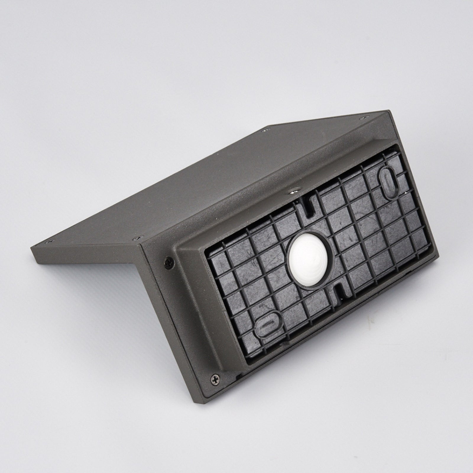 Sideprofil av LED utevegglampe Caner flat grafitt aluminium IP54