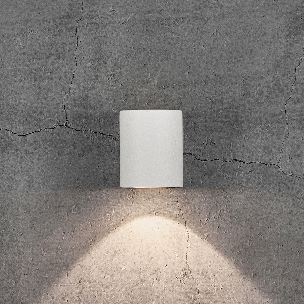 LED utevegglampe Canto 2 detalj av aluminium og glass