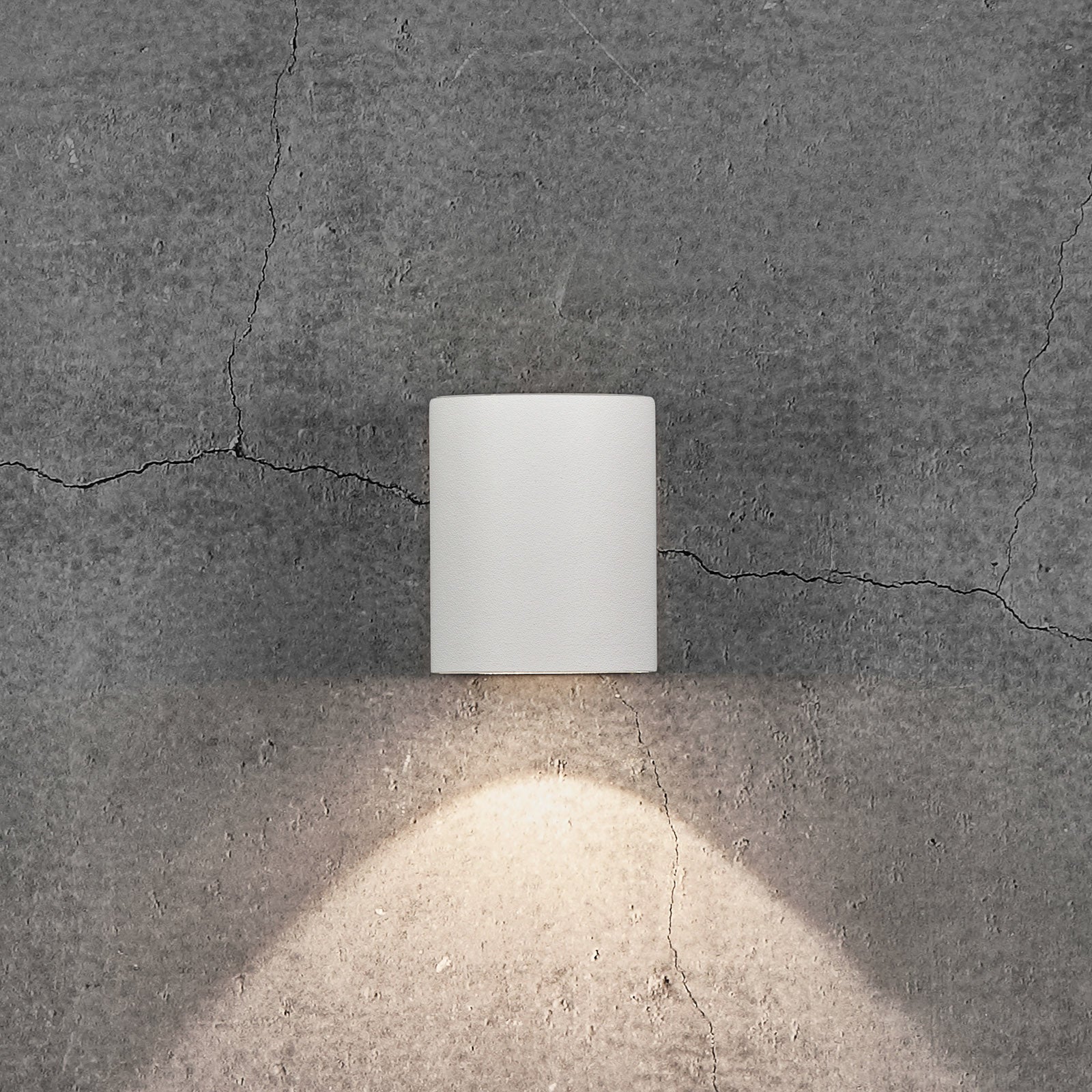 LED utevegglampe Canto 2 detalj av aluminium og glass