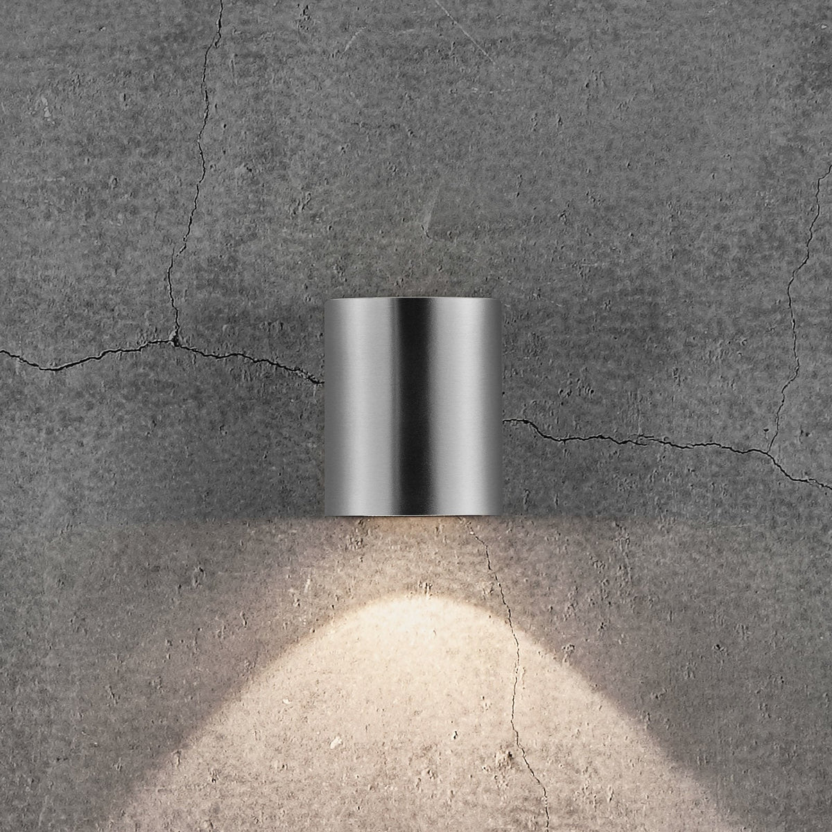Montert LED utevegglampe Canto 2 rustfritt stål på vegg