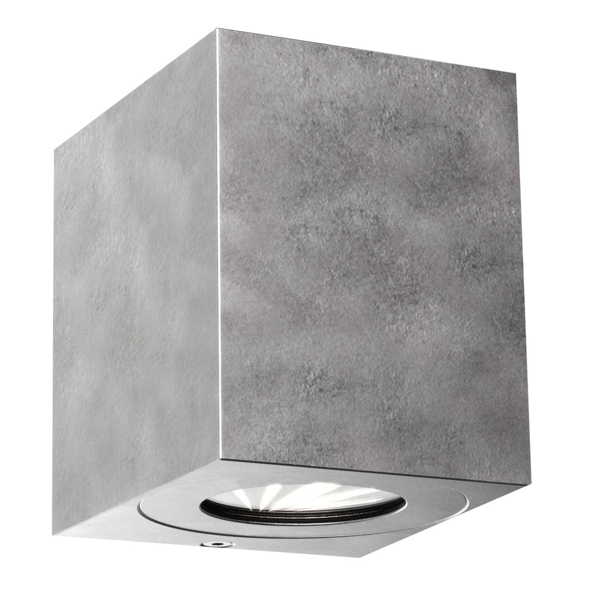LED utevegglampe Canto Kubi 2 galvanisert forfra