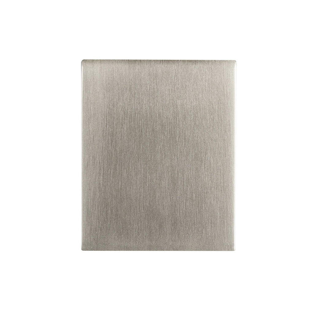 LED utevegglampe Canto Kubi 2 rustfritt stål IP44 detalj av glass
