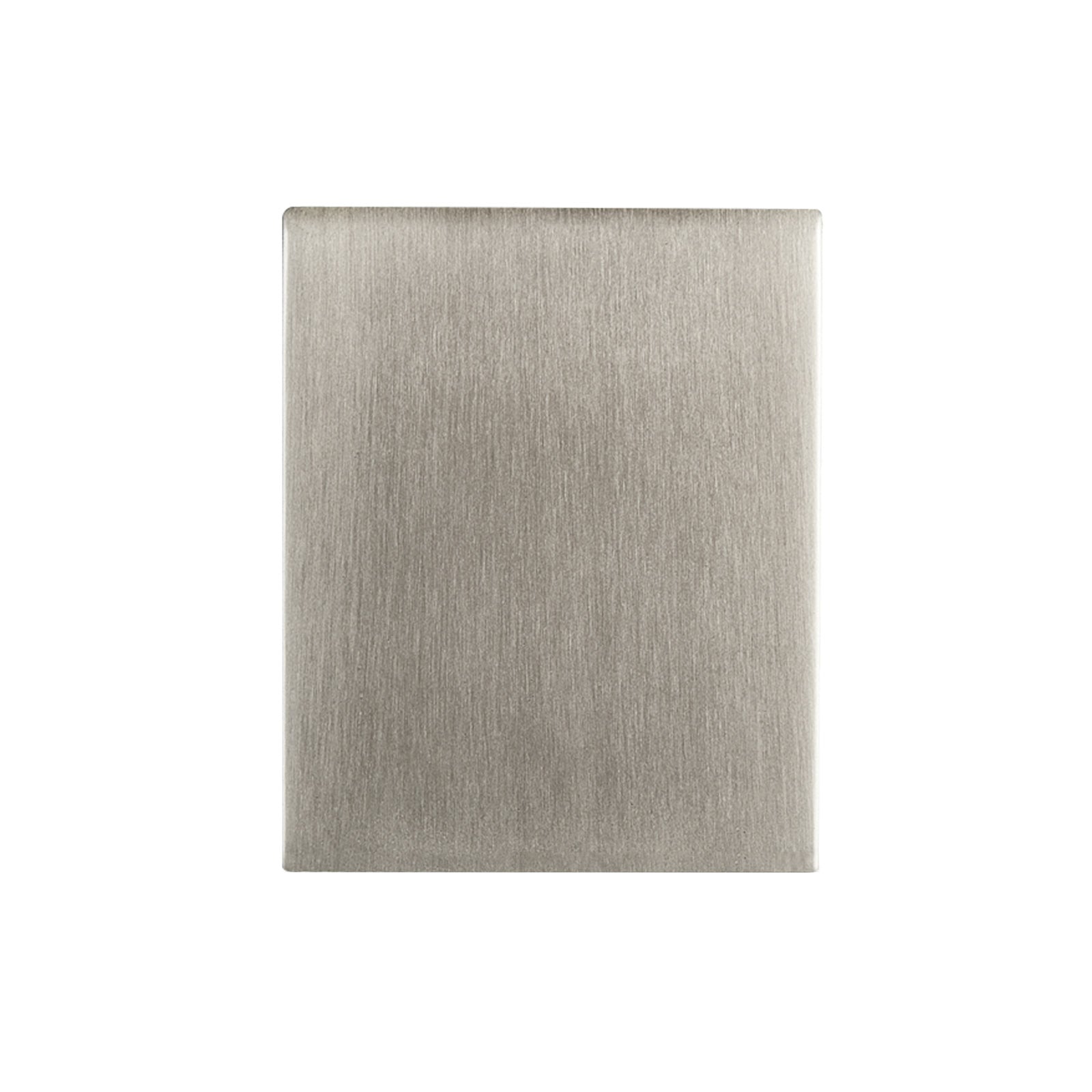 LED utevegglampe Canto Kubi 2 rustfritt stål IP44 detalj av glass