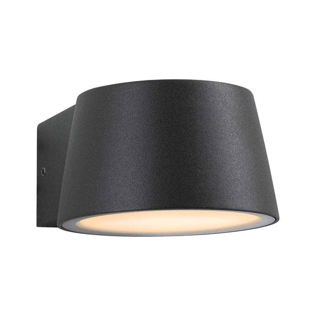 LED utevegglampe Capea antrasitt aluminium 2200K IP44 detalj