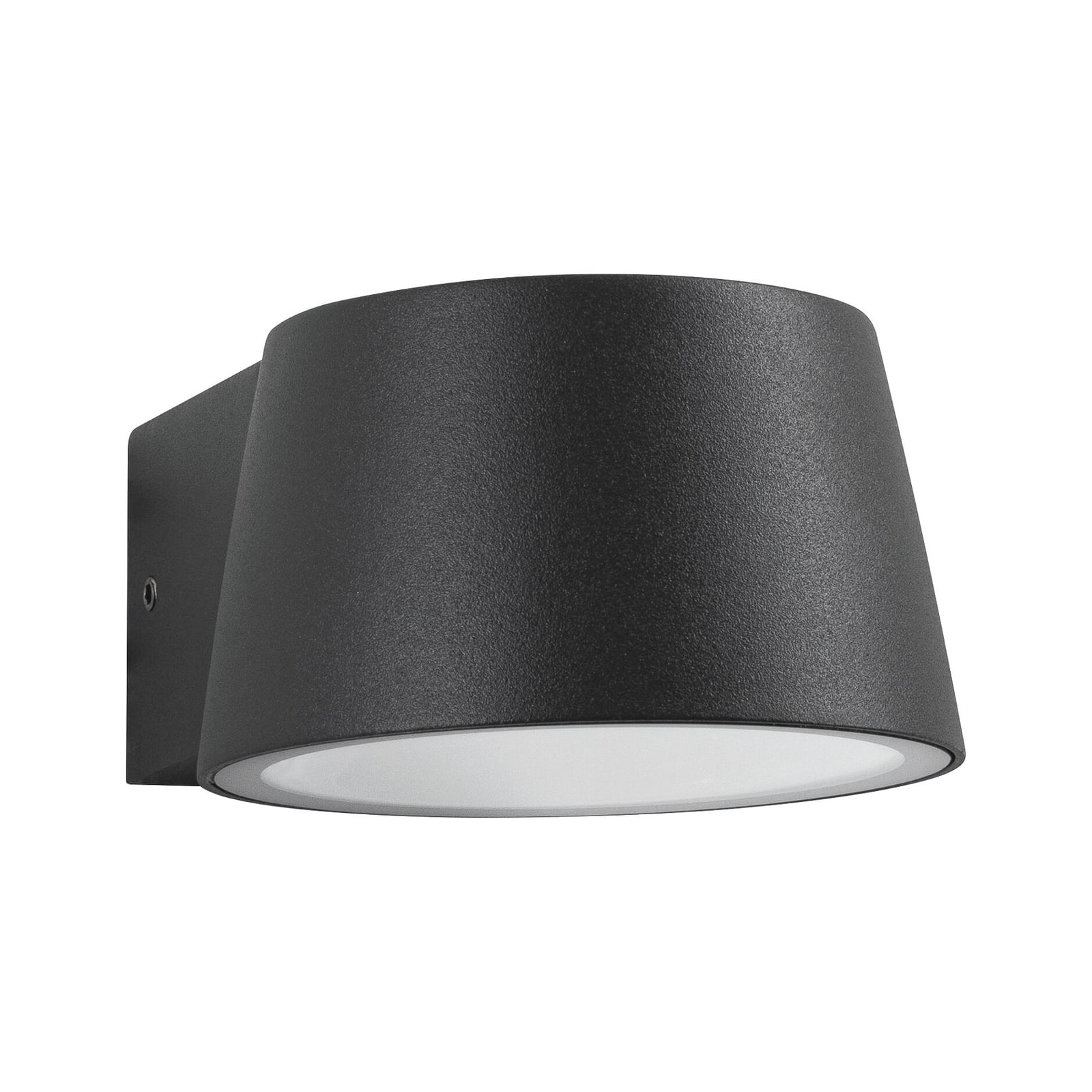 LED utevegglampe Capea antrasitt aluminium 2200K IP44 montert på vegg