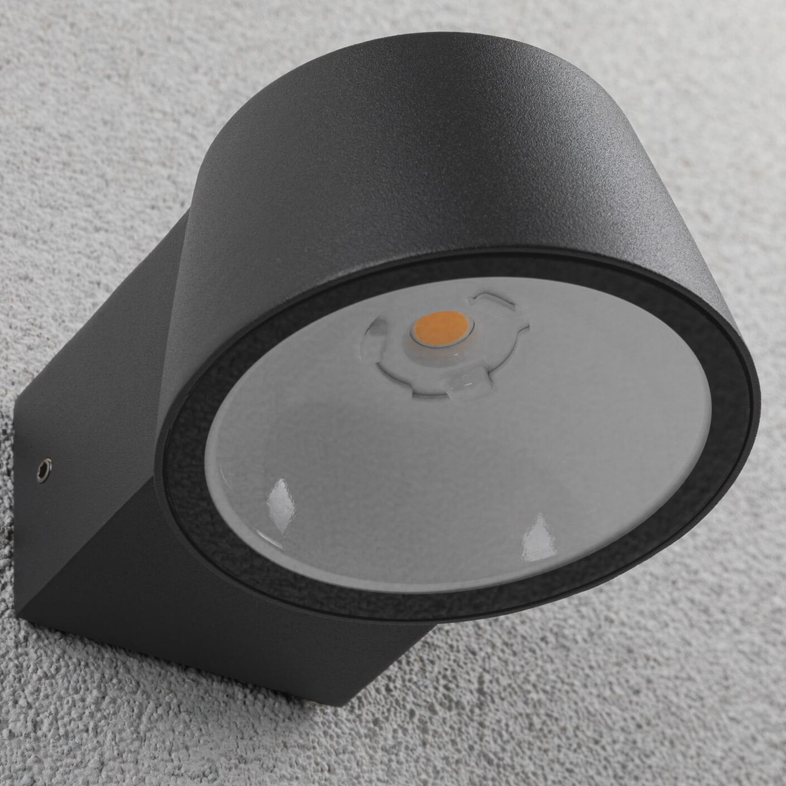 LED utevegglampe Capea antrasitt aluminium 2200K IP44 nærbilde