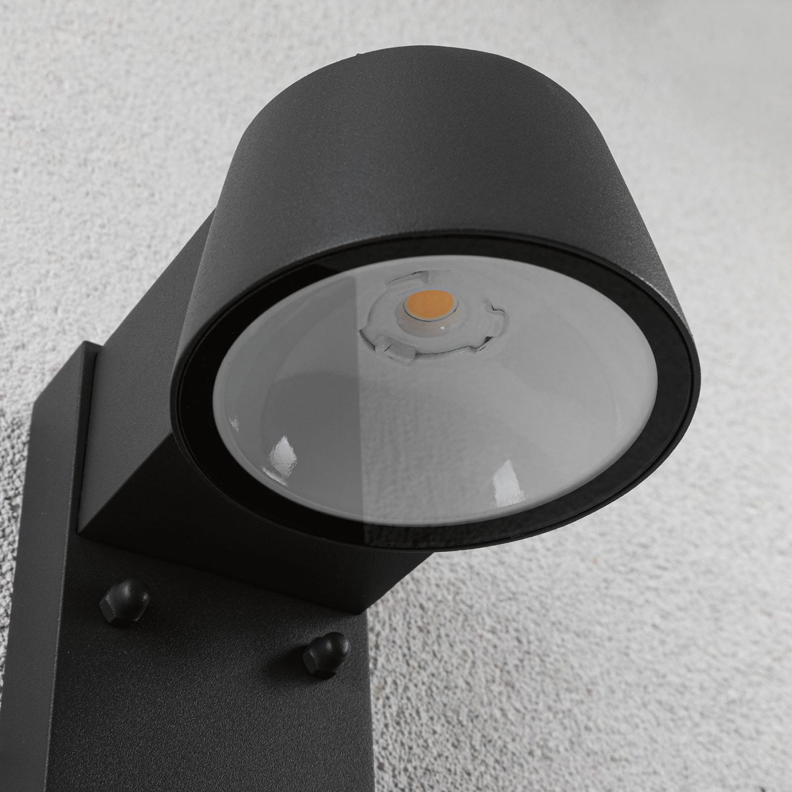 Sideprofil av LED utevegglampe Capea med bevegelsessensor Paulmann