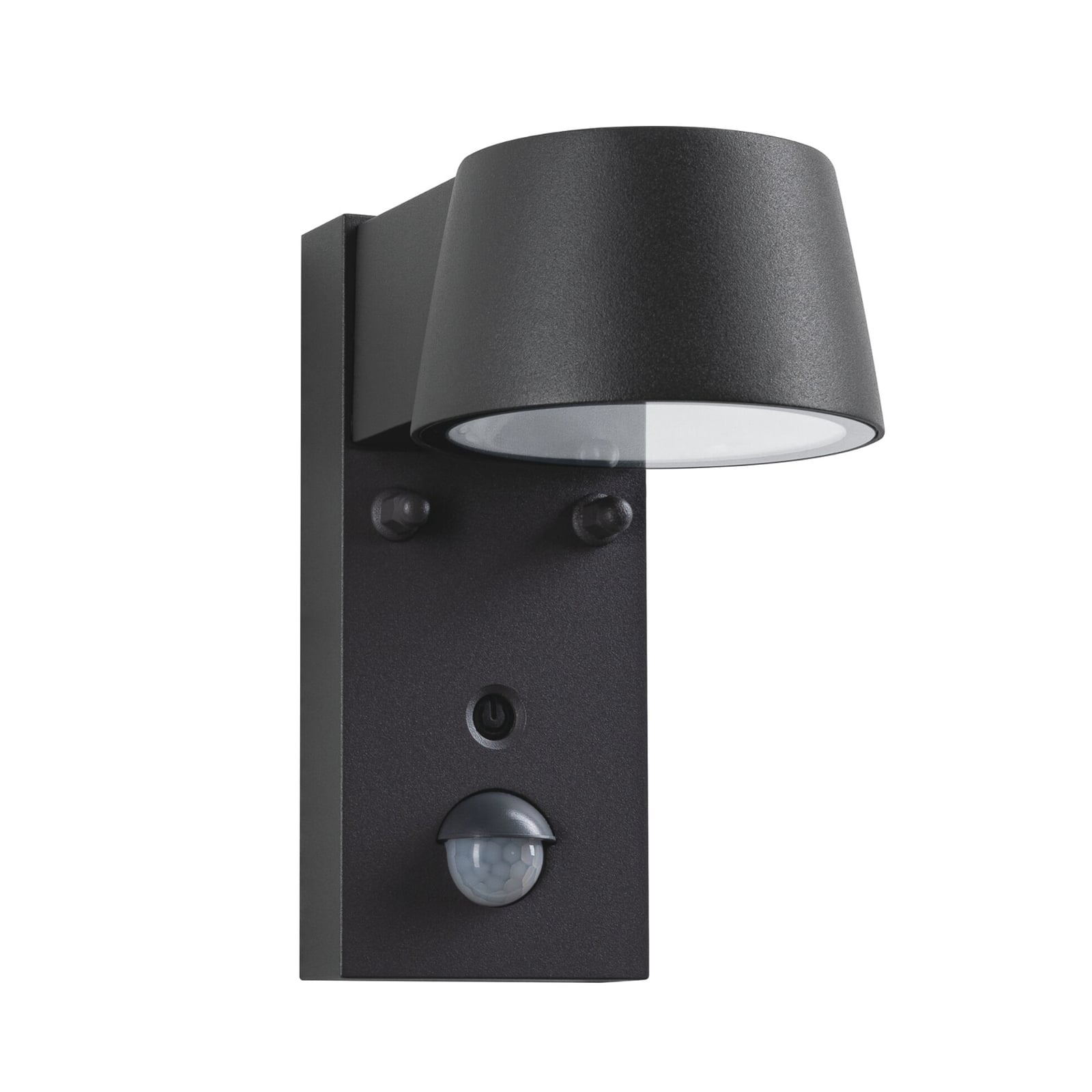 LED utevegglampe Capea med bevegelsessensor Paulmann montert på vegg