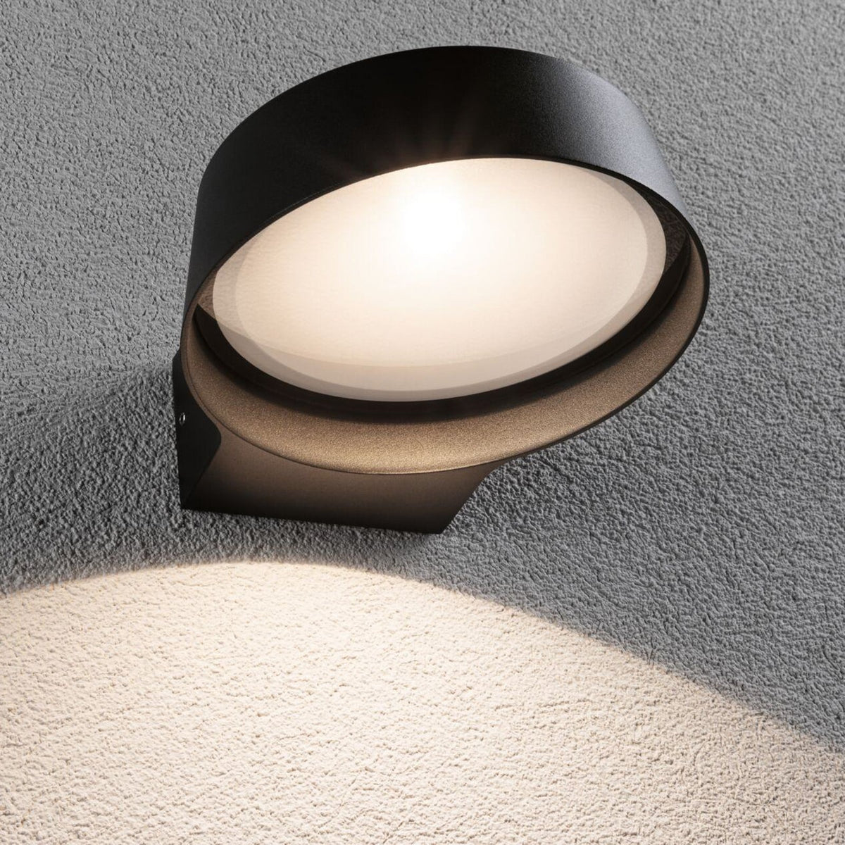 LED utevegglampe Capea Grand antrasitt montert