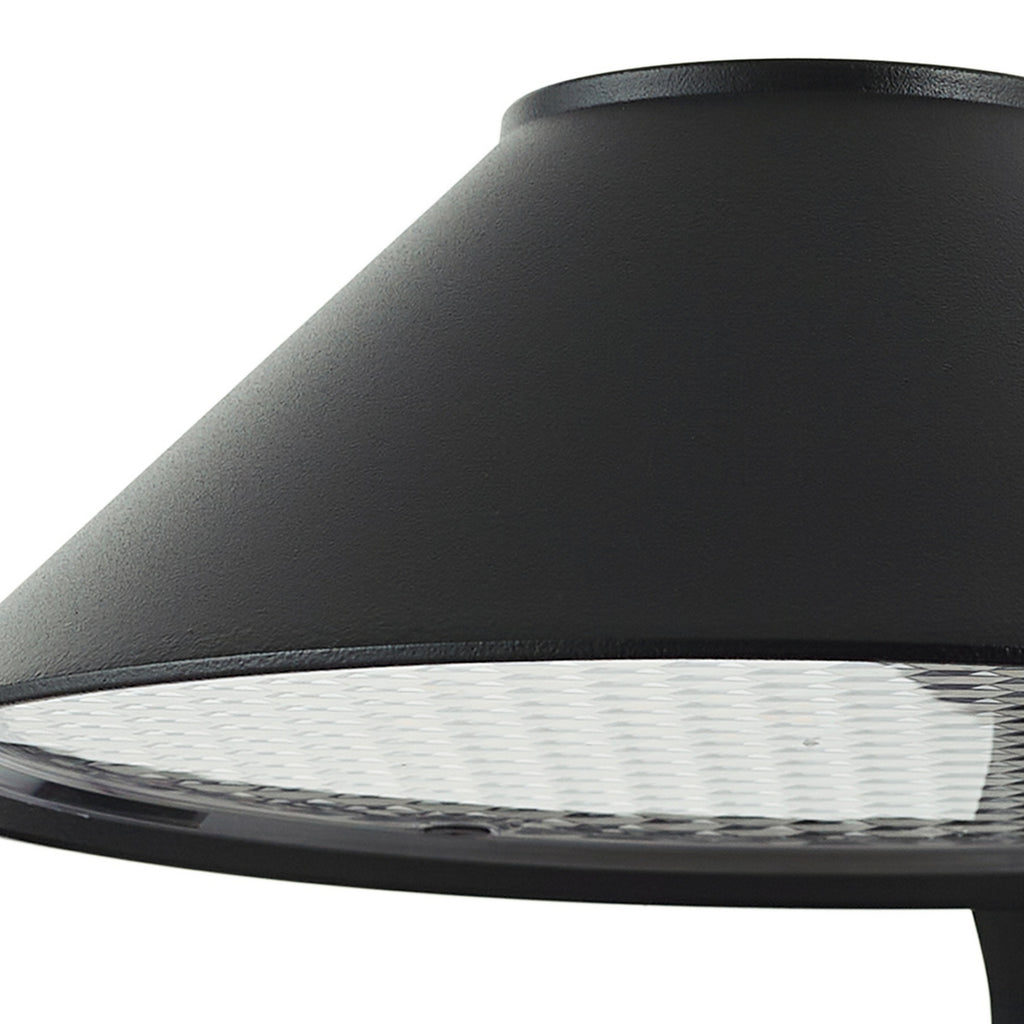 LED utevegglampe Capelo svart sideprofil
