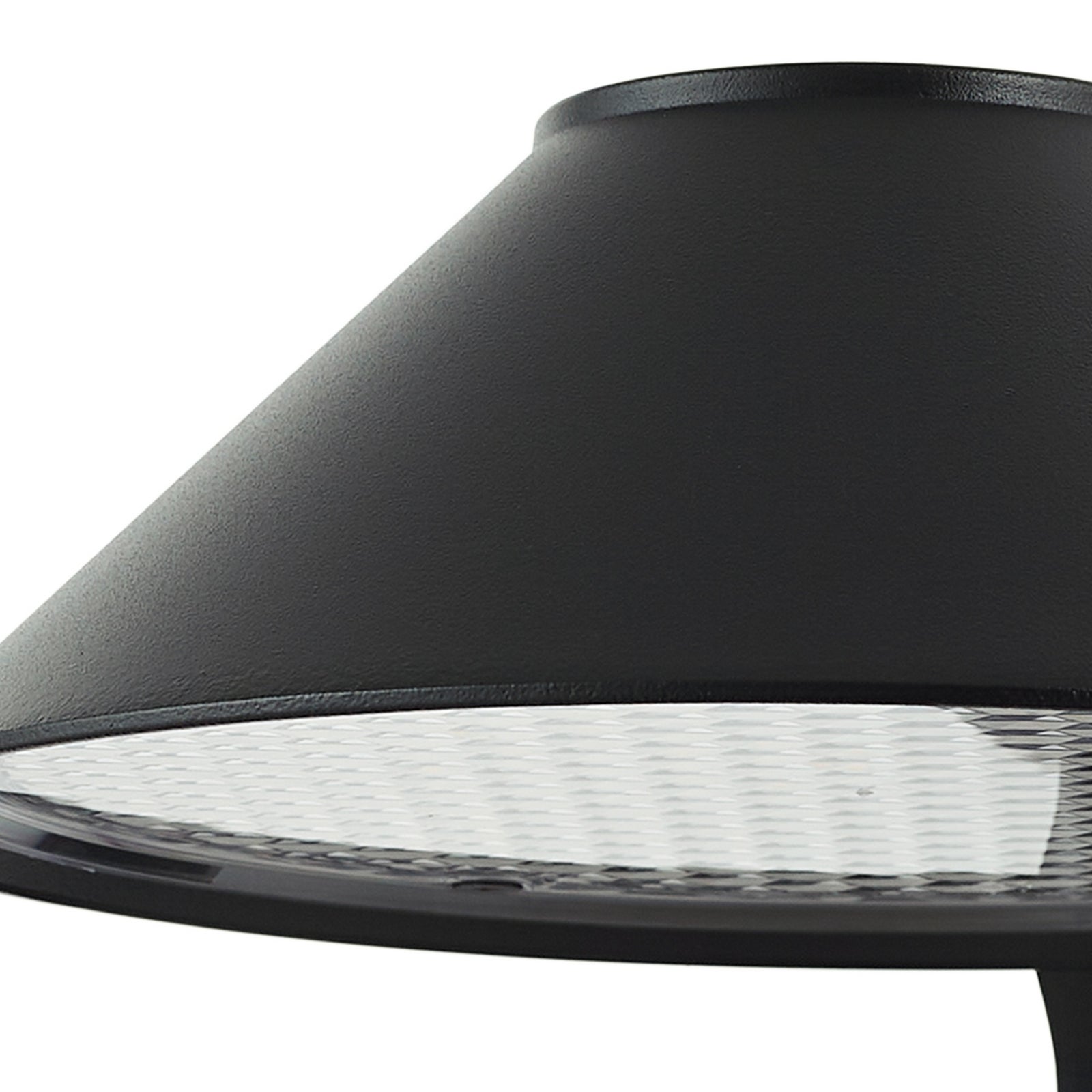 LED utevegglampe Capelo svart sideprofil