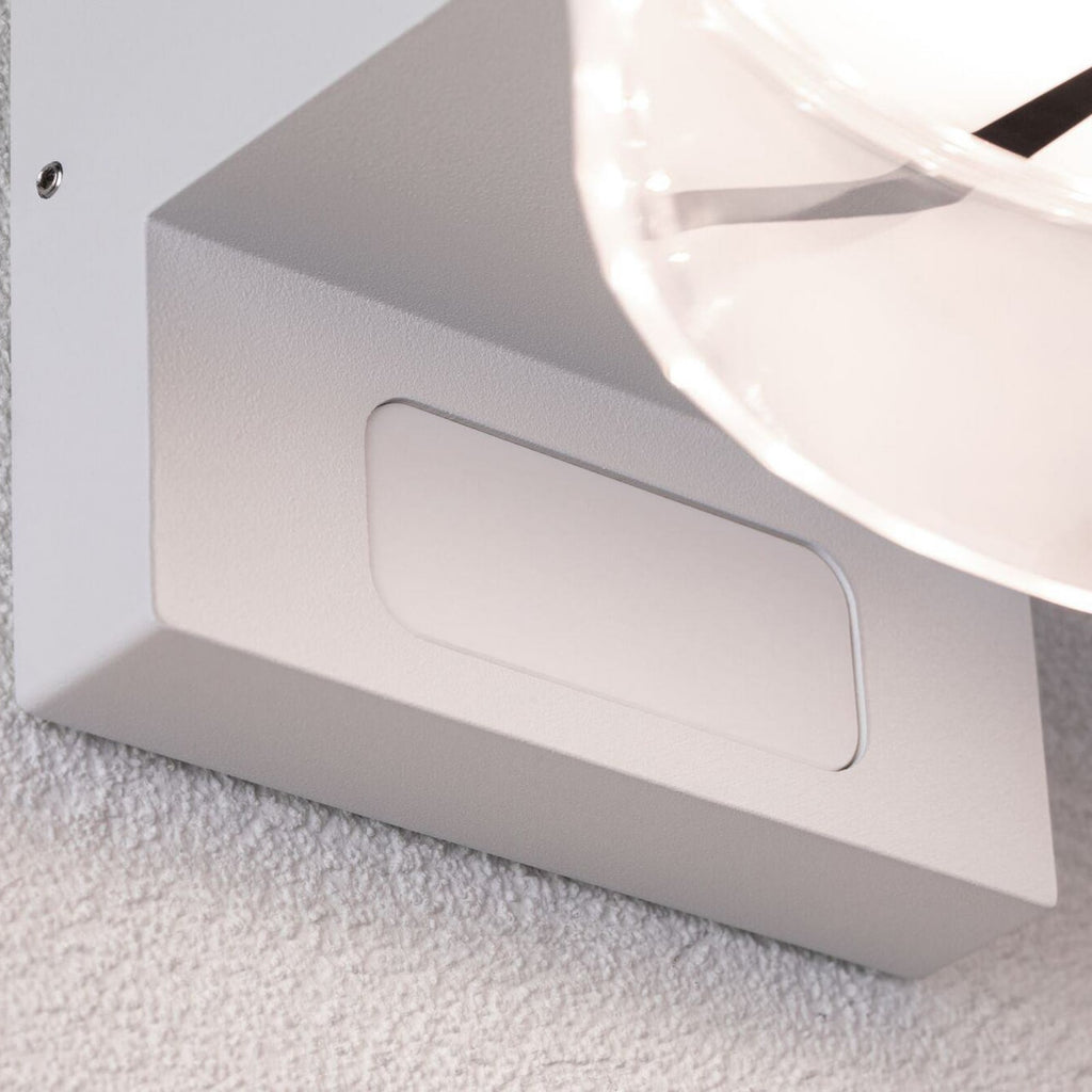Nærbilde av sensor på LED utevegglampe Capera