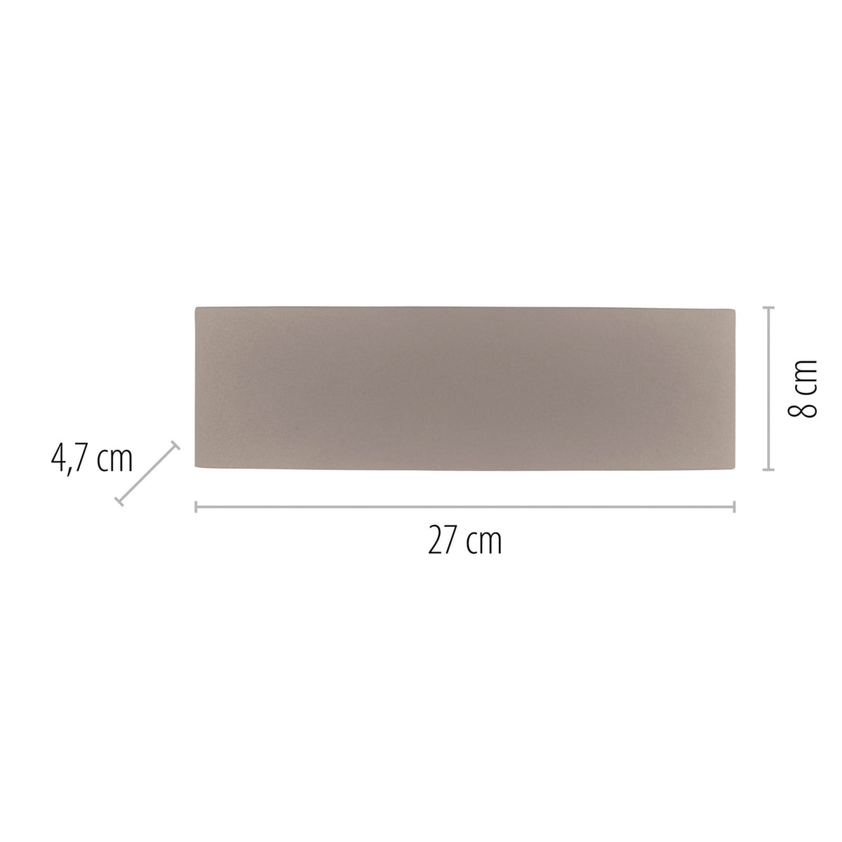 LED utevegglampe Carlo opp/ned sand 27 cm IP54 detalj av materiale