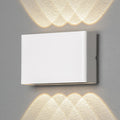 LED utevegglampe Chieri 8-lys hvit aluminium IP54 forfra