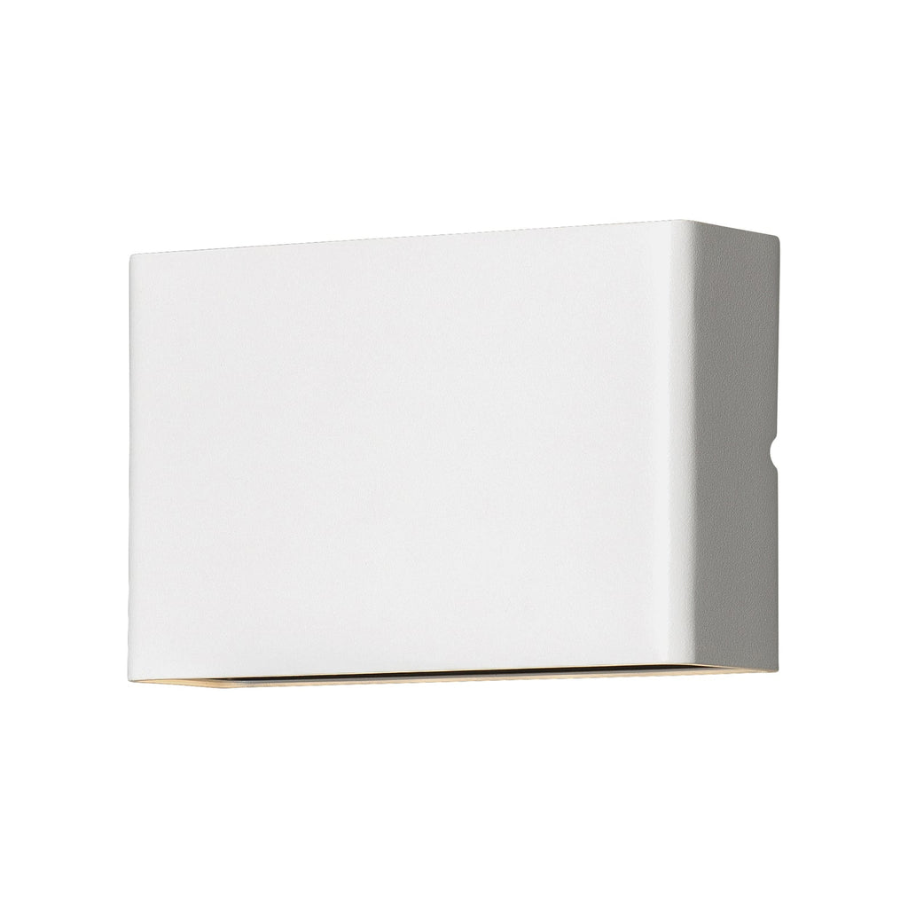 LED utevegglampe Chieri 8-lys hvit aluminium IP54 bakside