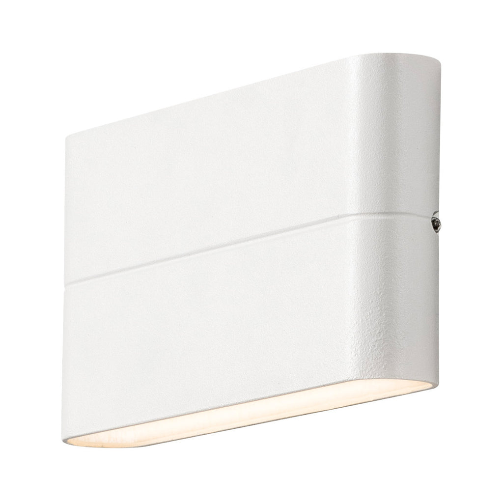LED utevegglampe Chieri hvit opp/ned 17 cm montert