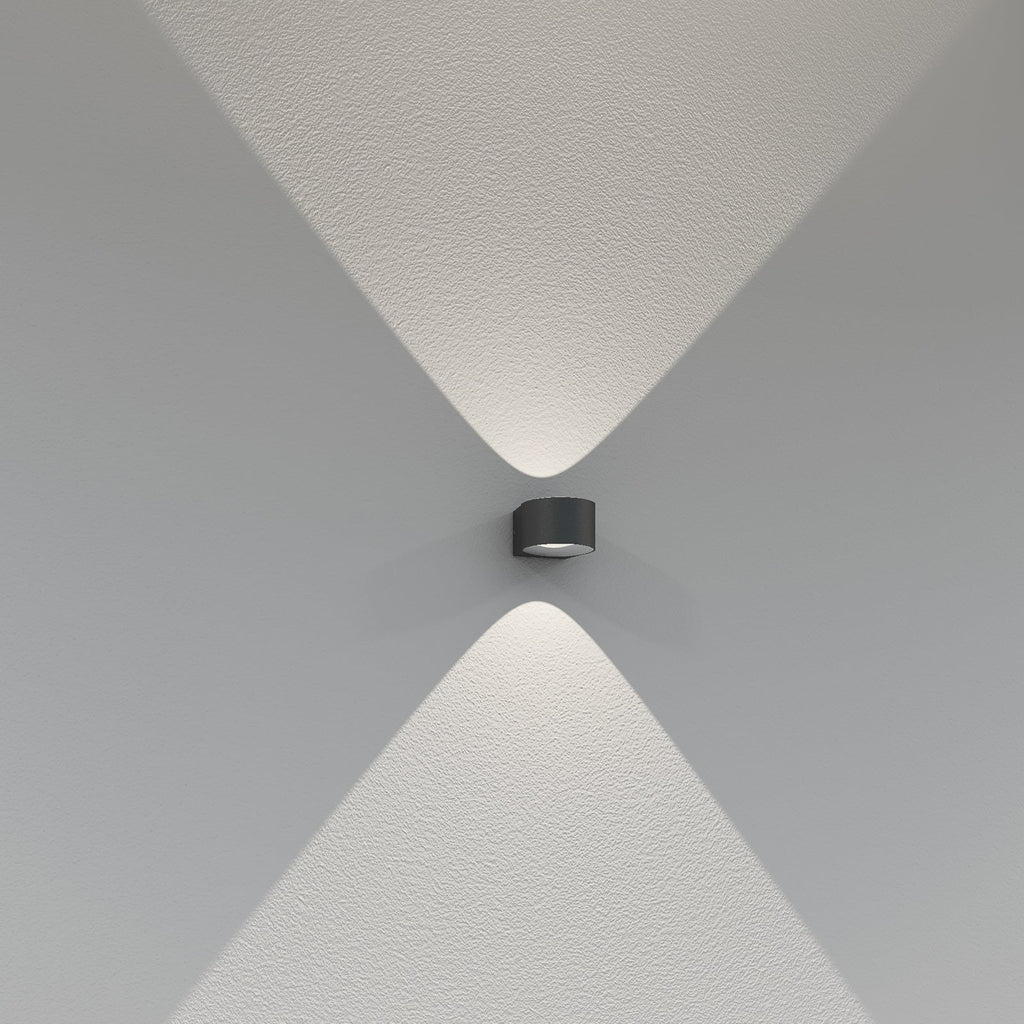 LED utevegglampe CMD 9029 opp/ned aluminium IP65 forfra