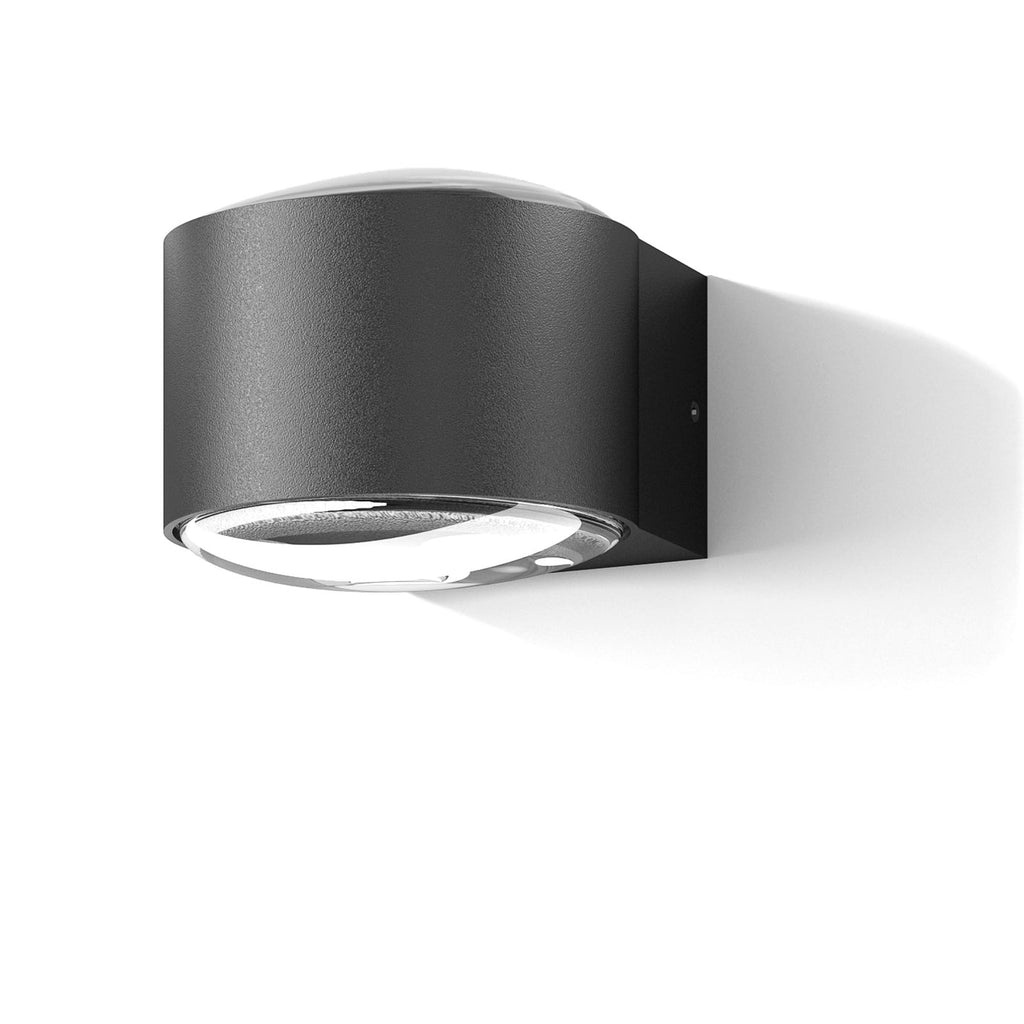 Detalj av LED utevegglampe CMD 9029 opp/ned aluminium IP65