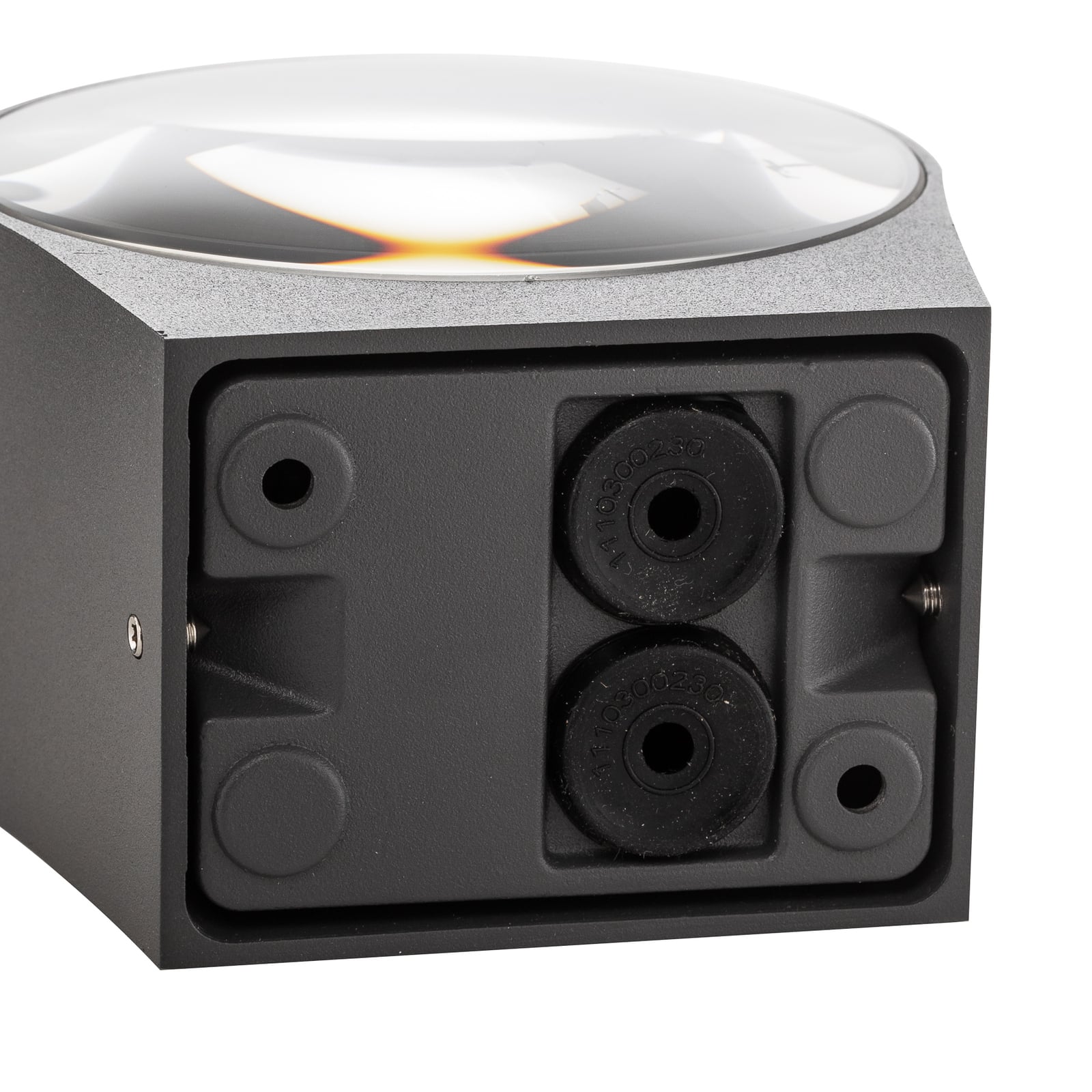 LED utevegglampe CMD 9029 opp/ned aluminium IP65 sideprofil