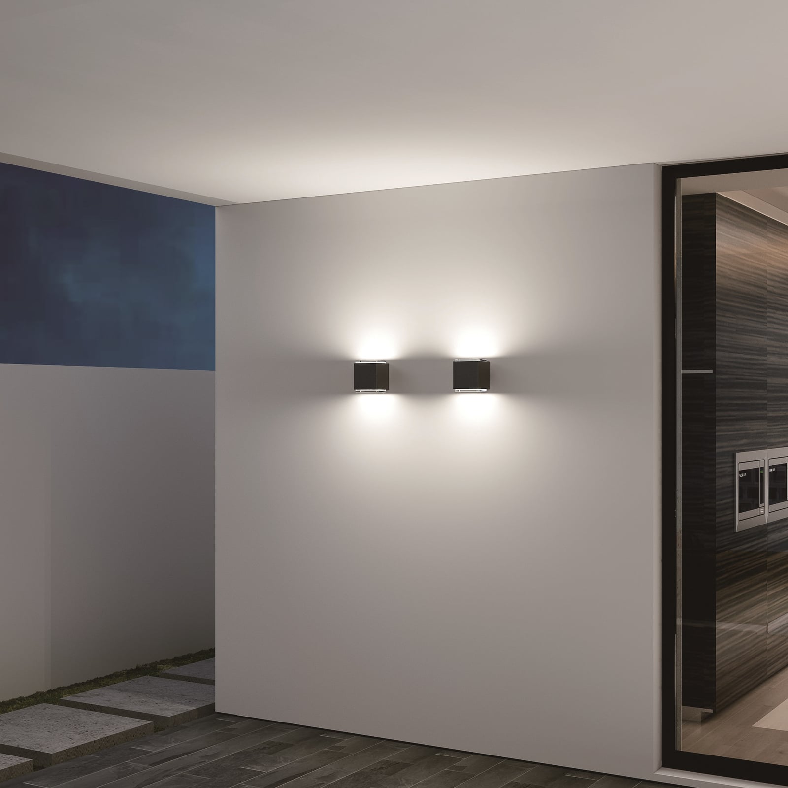 LED utevegglampe CMD 9031 opp og ned 24W IP54 bakside