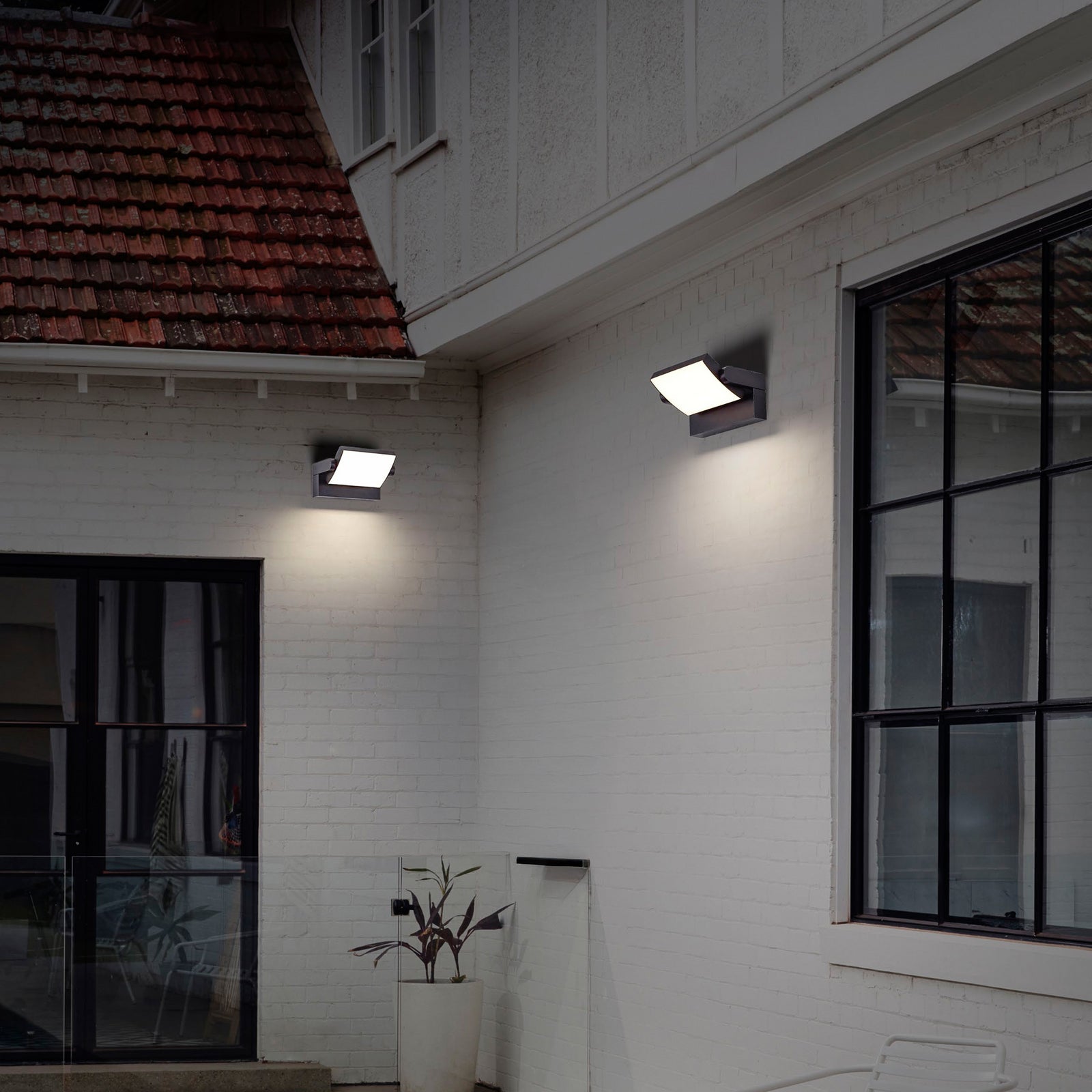 LED utevegglampe CMD 9080 antrasitt bakside