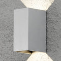 LED utevegglampe Cremona opp og ned grå 8 cm IP54 forfra