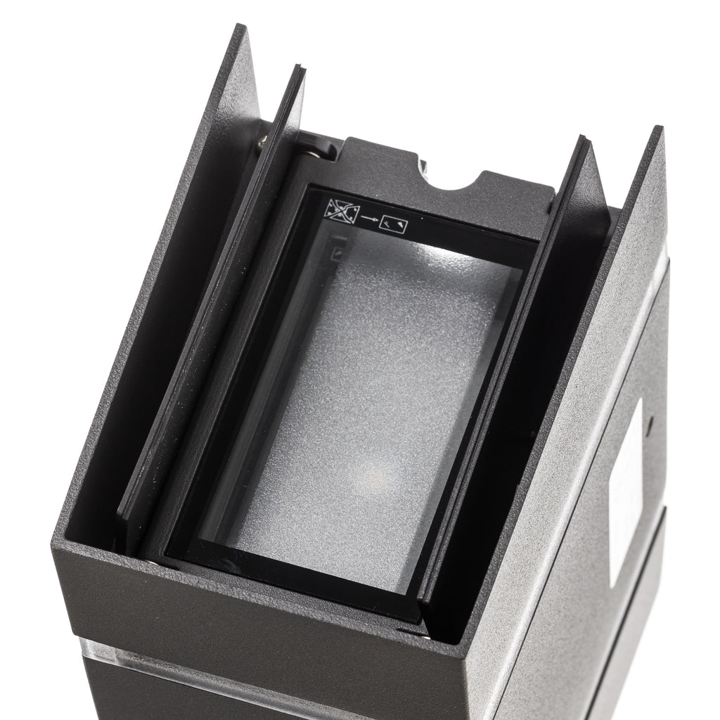 LED utevegglampe Cremona opp og ned antrasitt 19,5 cm frontlys