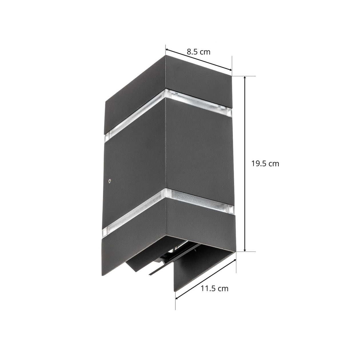 LED utevegglampe Cremona opp og ned antrasitt 19,5 cm IP54 beskyttelse