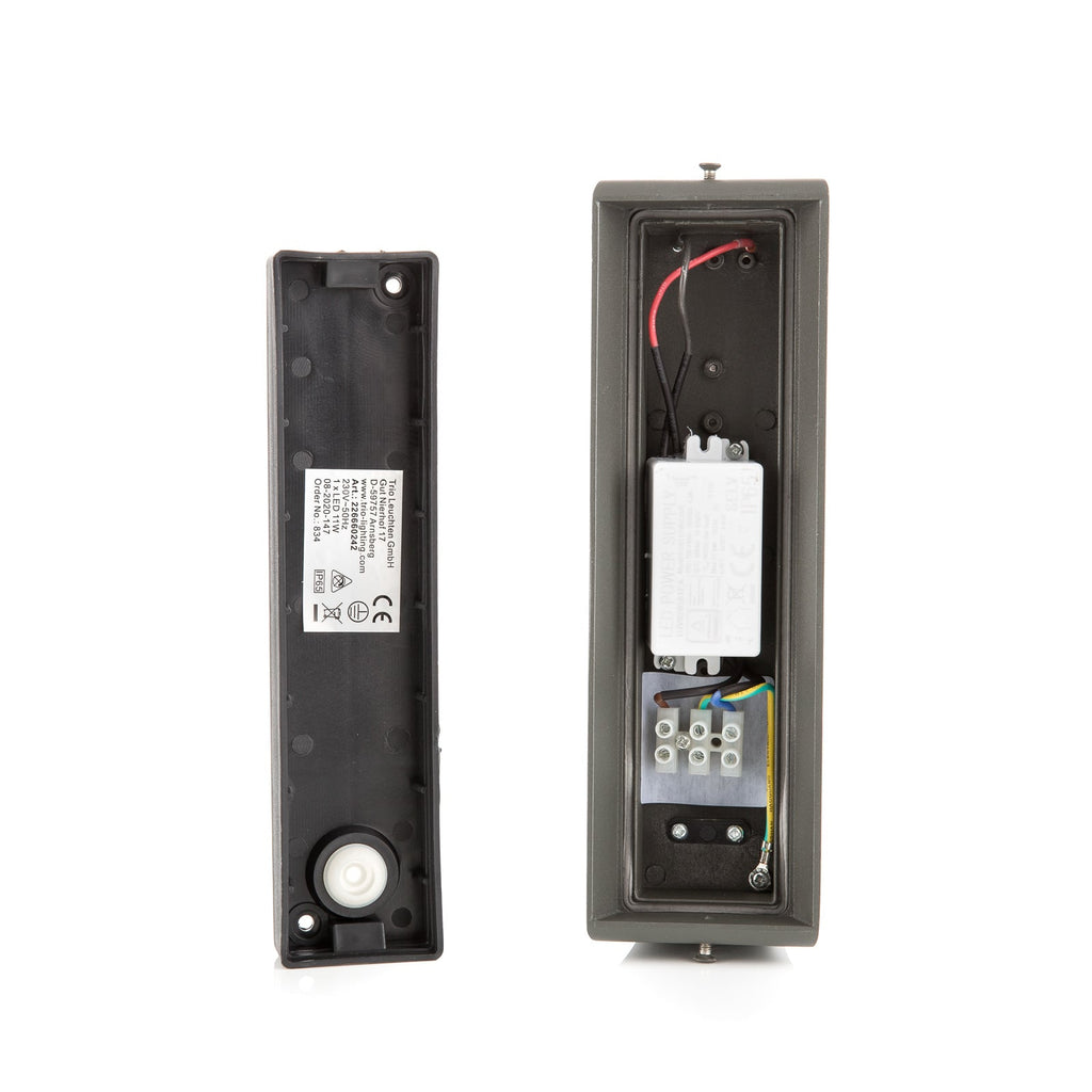 LED utevegglampe Cuando opp og ned antrasitt IP65 11W montering