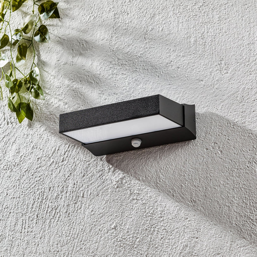 LED utevegglampe Cuando med bevegelsessensor antrasitt IP54 bakside
