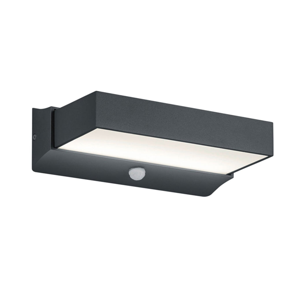 LED utevegglampe Cuando med bevegelsessensor antrasitt IP54 detalj av sensor