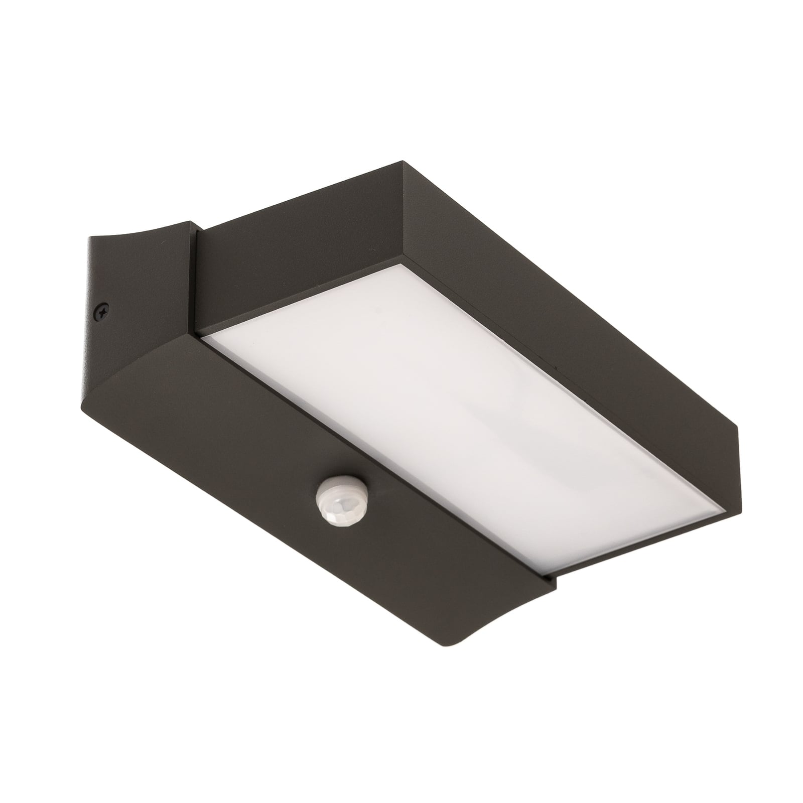 LED utevegglampe Cuando med bevegelsessensor antrasitt IP54 montert på vegg