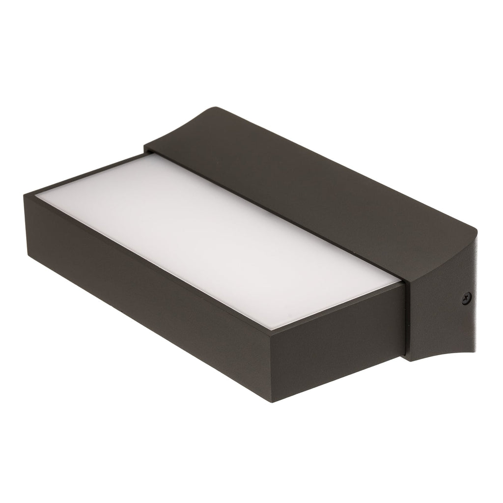LED utevegglampe Cuando med bevegelsessensor antrasitt IP54 sideprofil