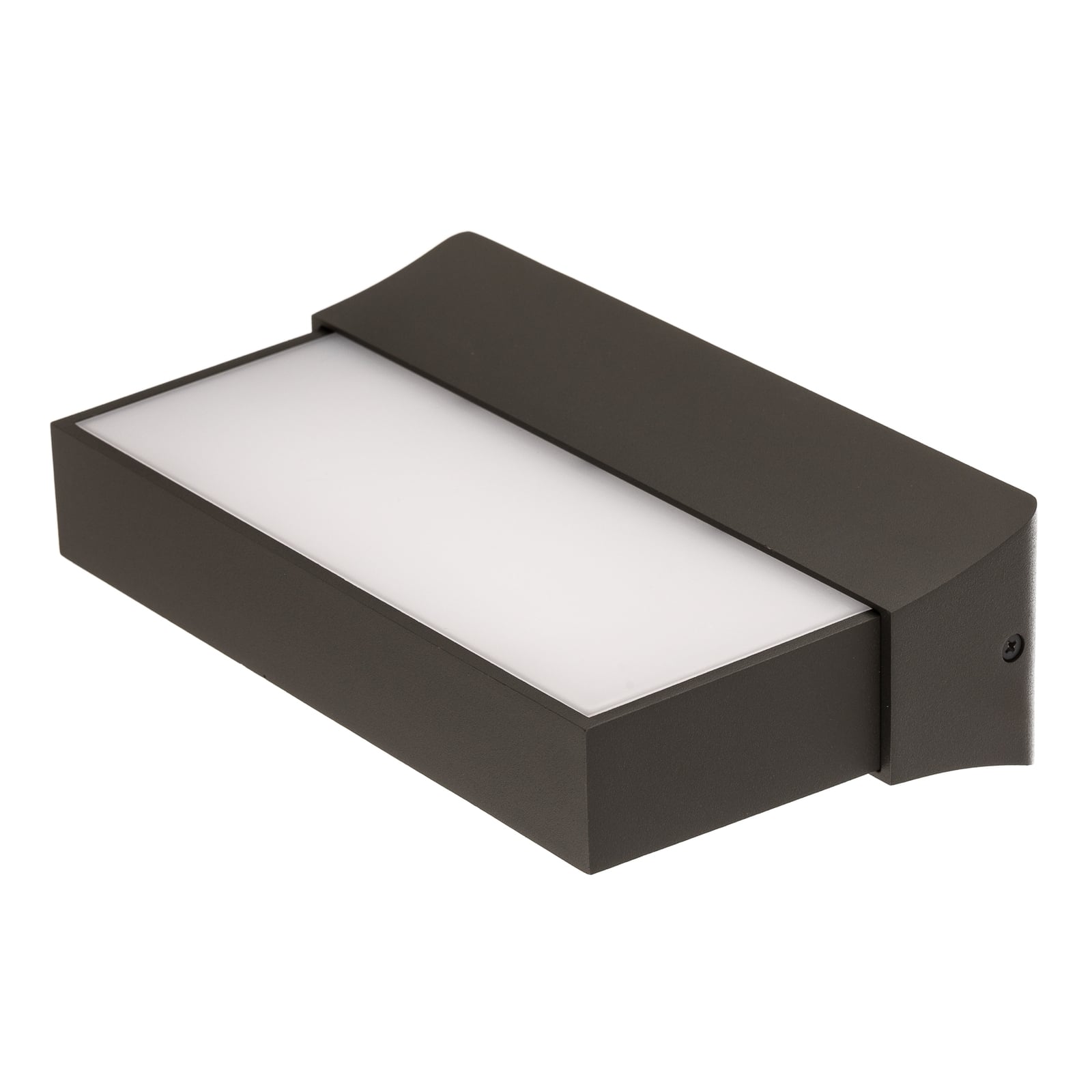 LED utevegglampe Cuando med bevegelsessensor antrasitt IP54 sideprofil