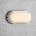 LED utevegglampe Cuba Energy oval hvit forside