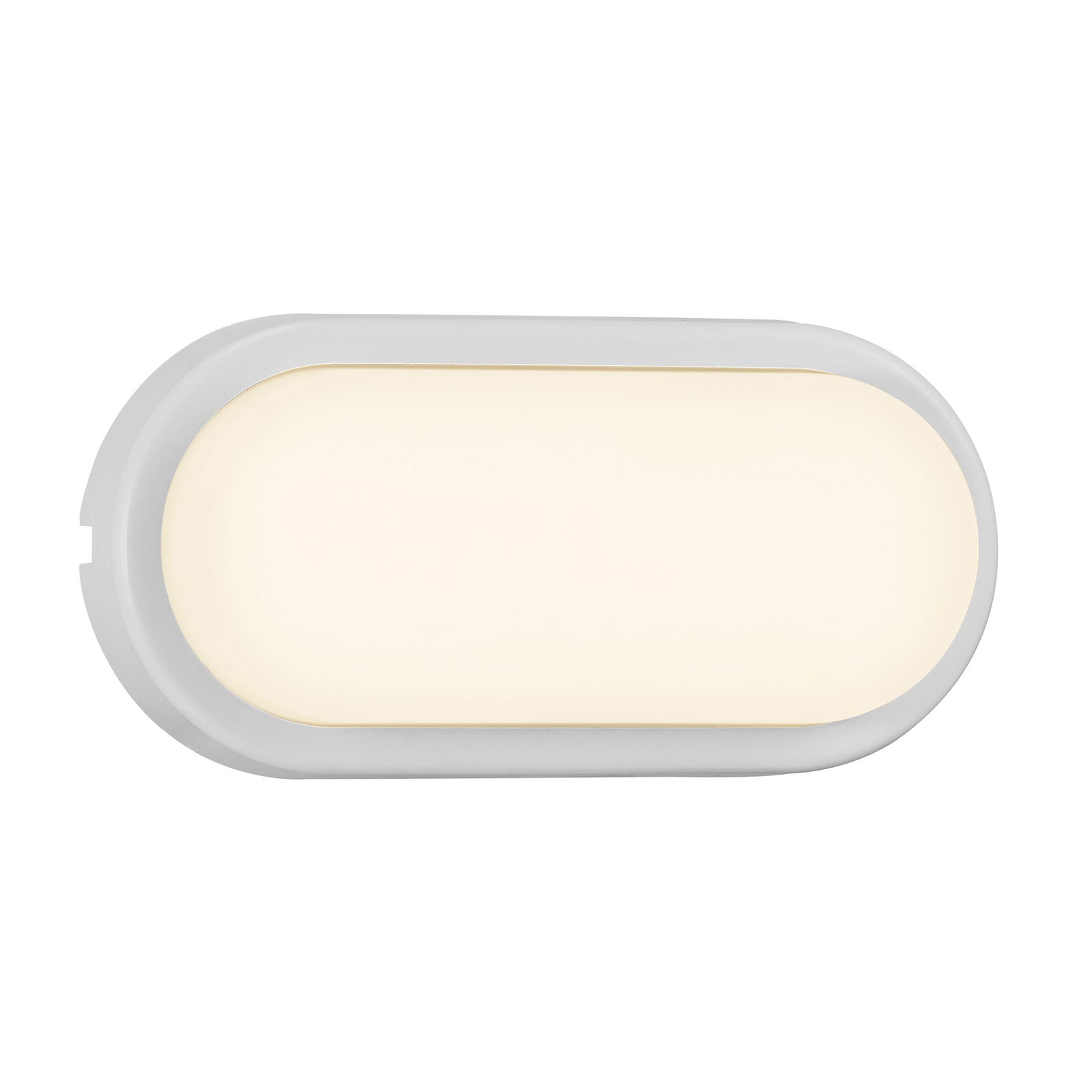 LED utevegglampe Cuba Energy oval hvit montert utendørs