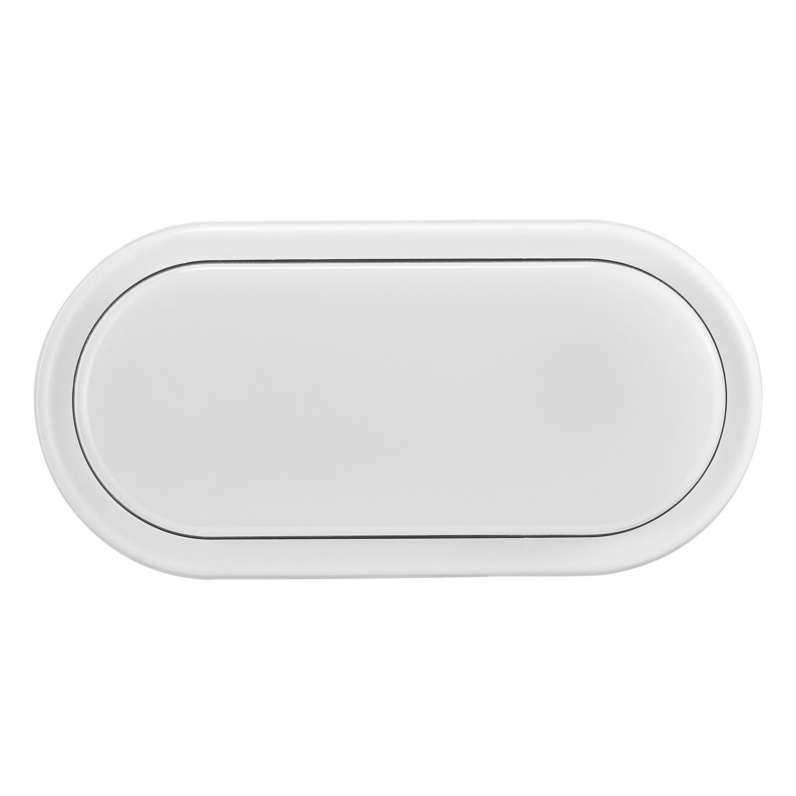 LED utevegglampe Cuba Energy oval hvit sett fra siden