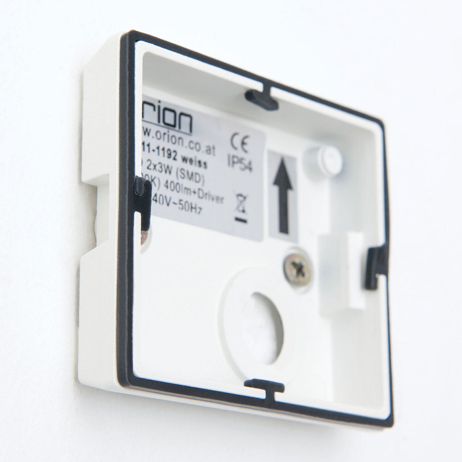 LED utevegglampe Cube hvit opp og ned 10 cm IP54 aluminium materiale