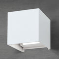 LED utevegglampe Cube hvit opp og ned 10 cm IP54 forfra