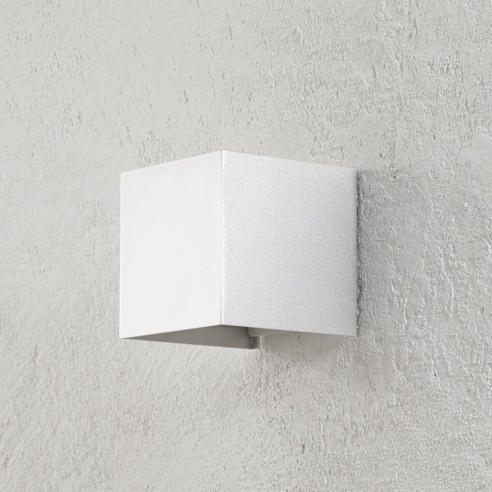 LED utevegglampe Cube opp og ned aluminium 10 cm IP54 - ORION bakside