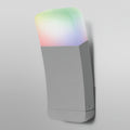 LED utevegglampe Curve WiFi RGBW dimbar sølv IP44 forfra