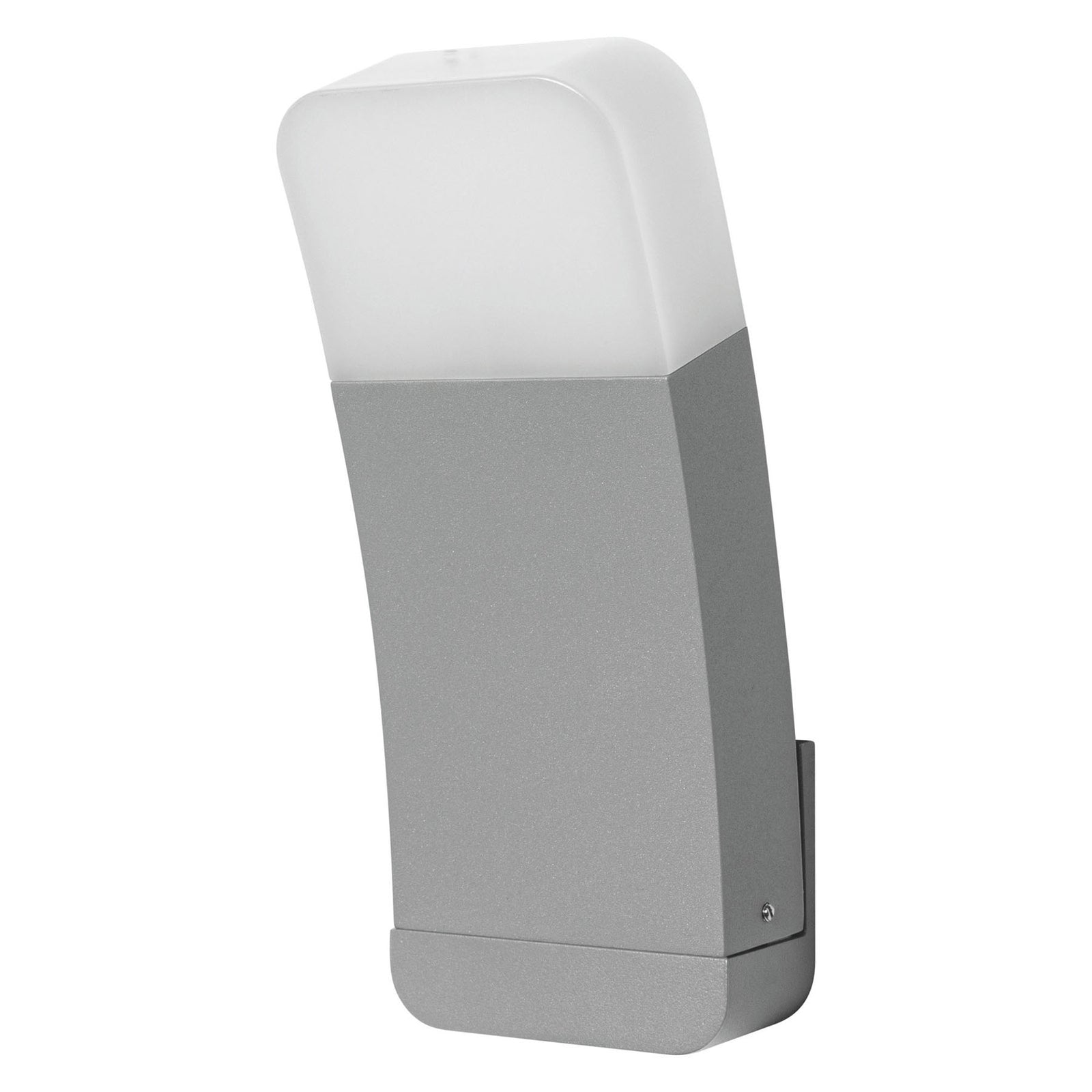 Montert LED utevegglampe Curve WiFi RGBW dimbar sølv IP44 på vegg