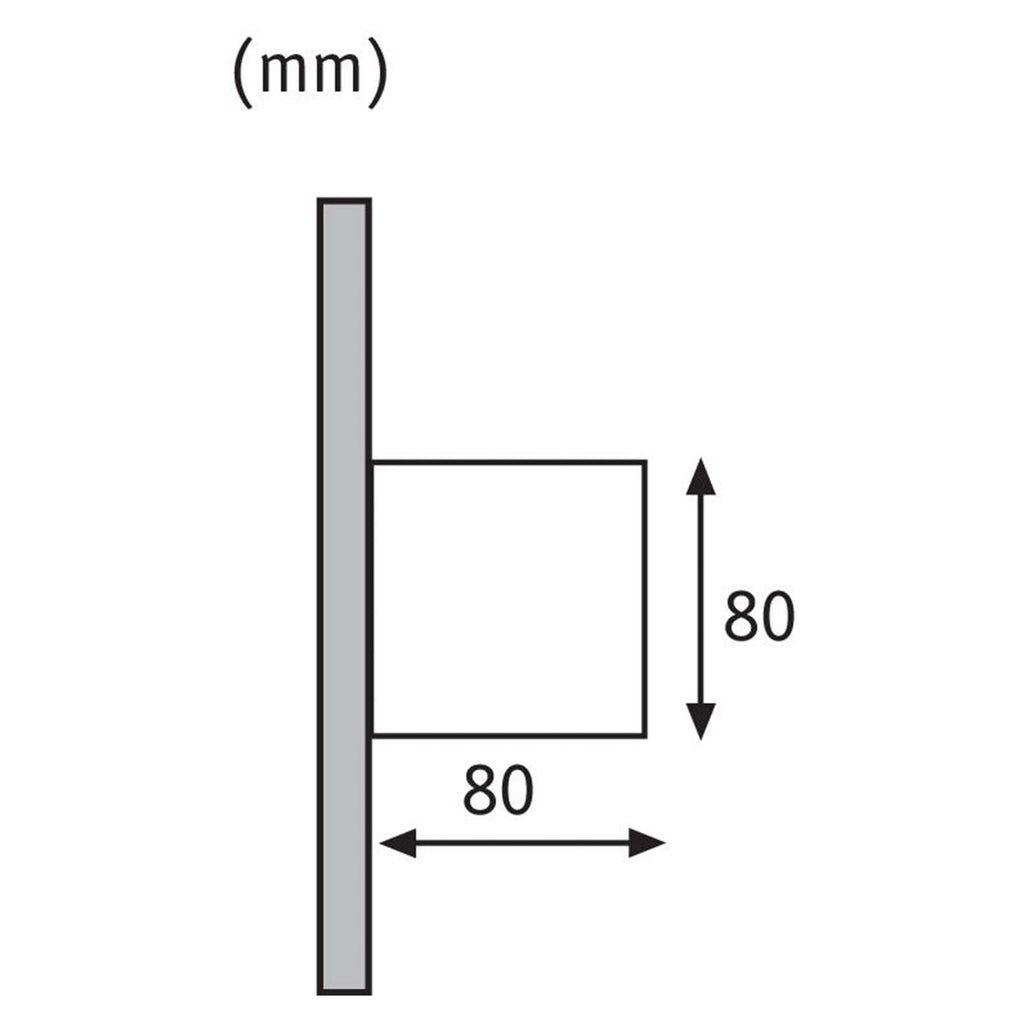 LED utevegglampe Cybo aluminium grå IP65 beskyttelse