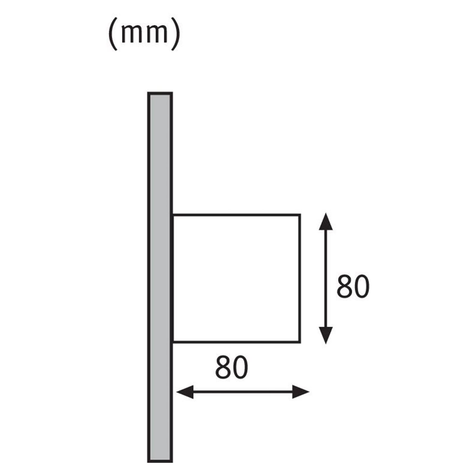 LED utevegglampe Cybo aluminium grå IP65 beskyttelse