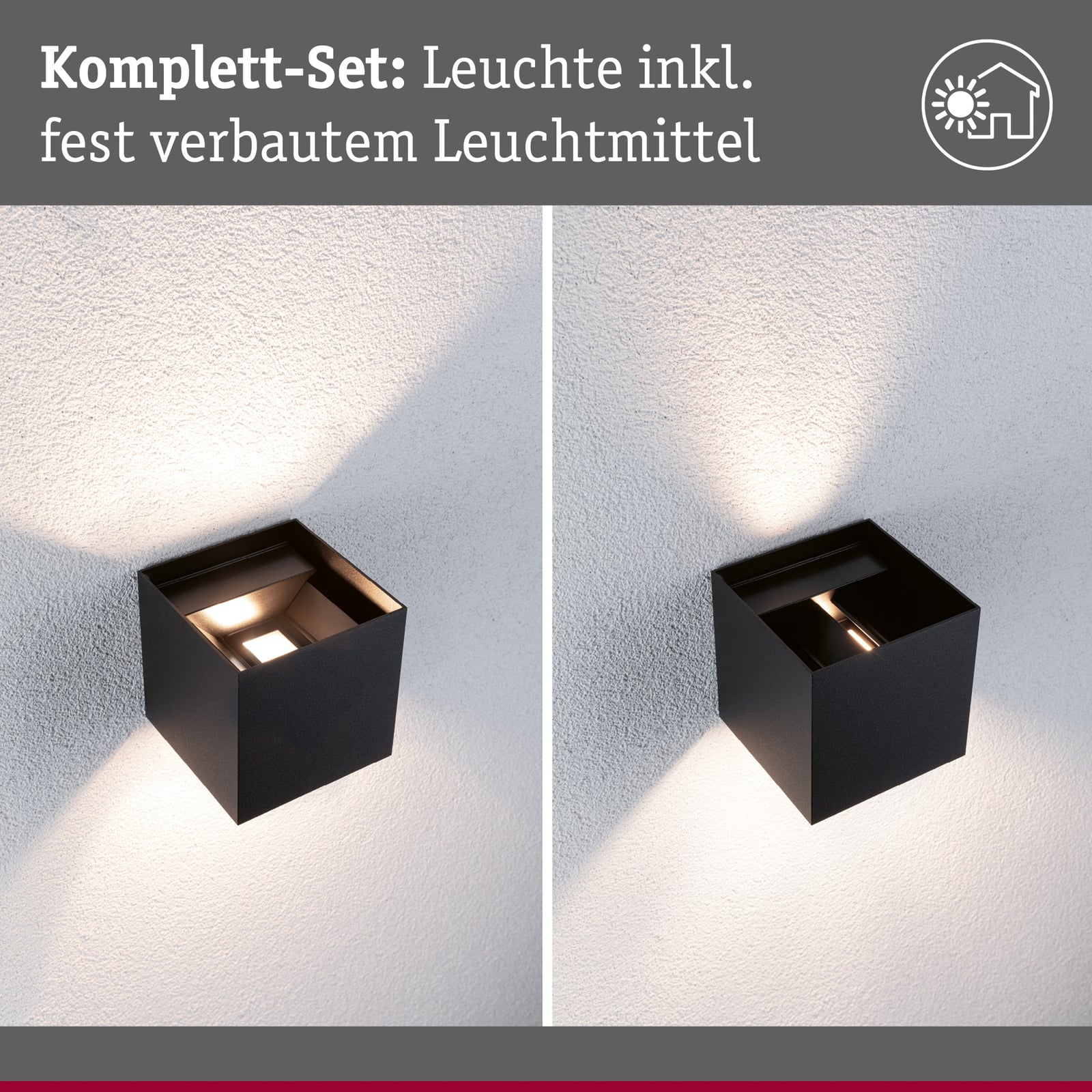 LED utevegglampe Cybo antrasitt RGBW Zigbee IP44 ZigBee logo