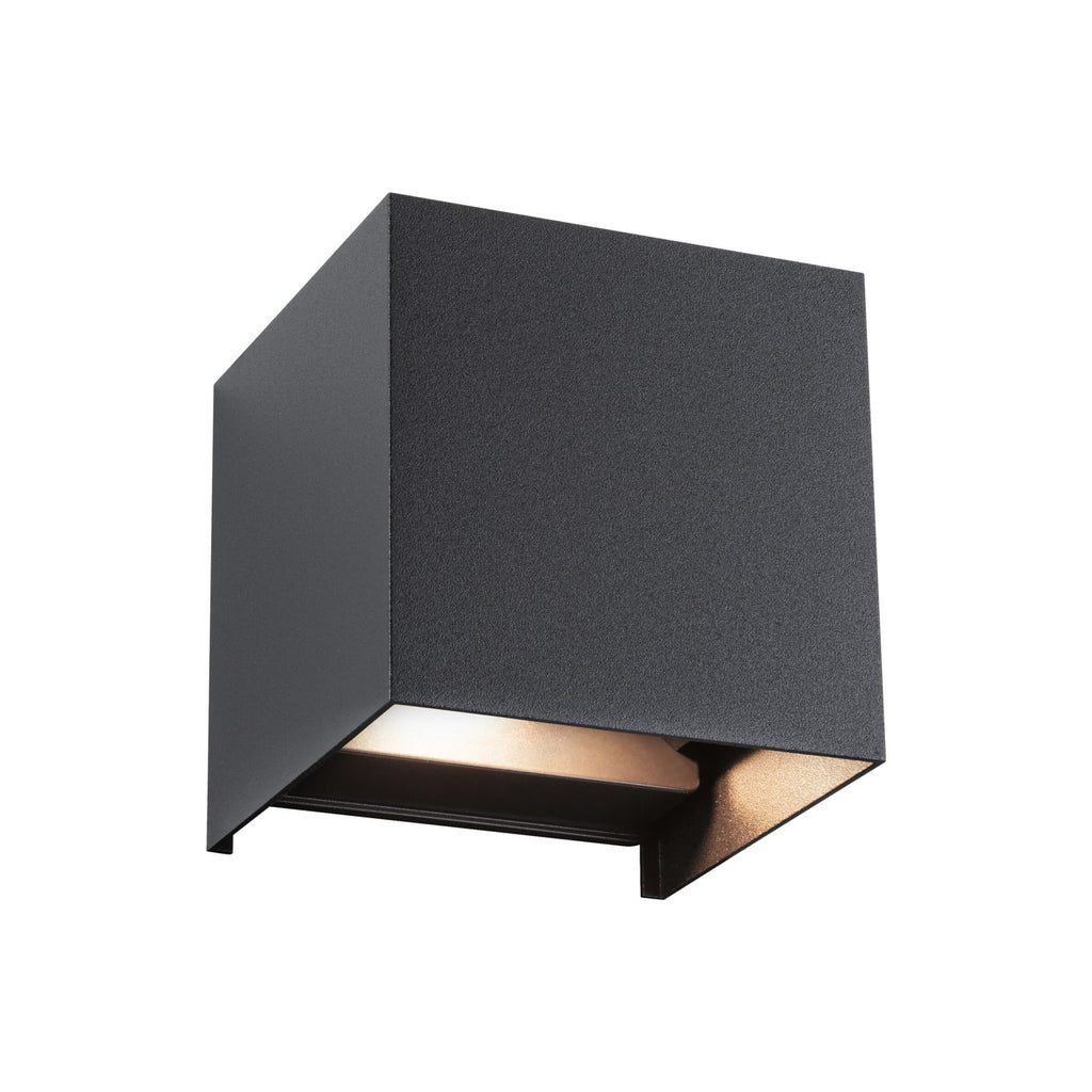 LED utevegglampe Cybo antrasitt RGBW Zigbee IP44 montert ute
